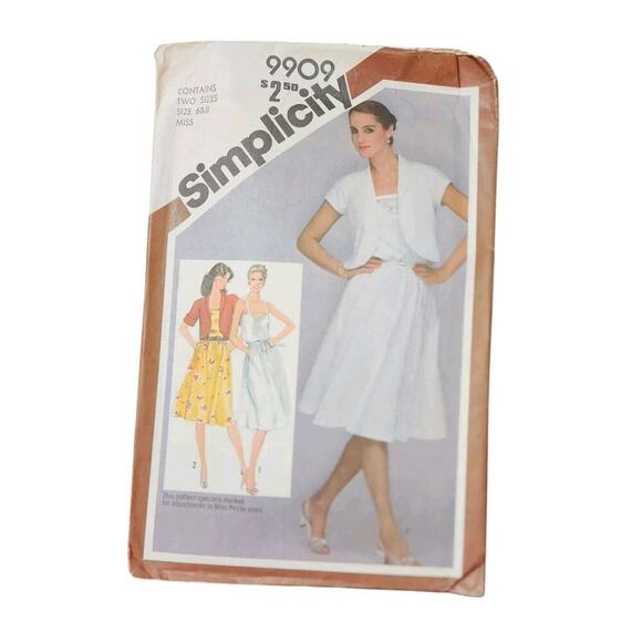 Vtg Lot Of 5 Simplicity Patterns 1 Girls 4 Miss Dress Pantsuits Ephemera - Picture 5 of 6